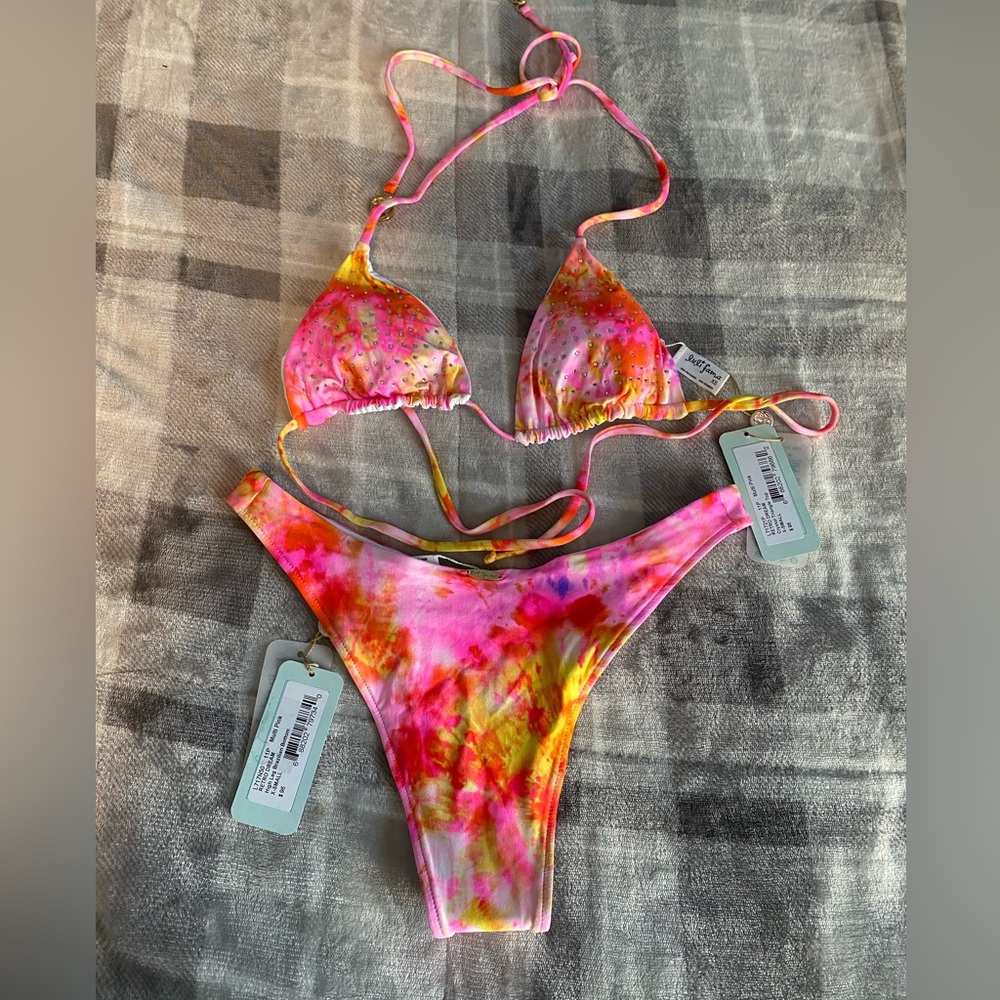 Luli Fama retro dream bikini set. XS. NWT